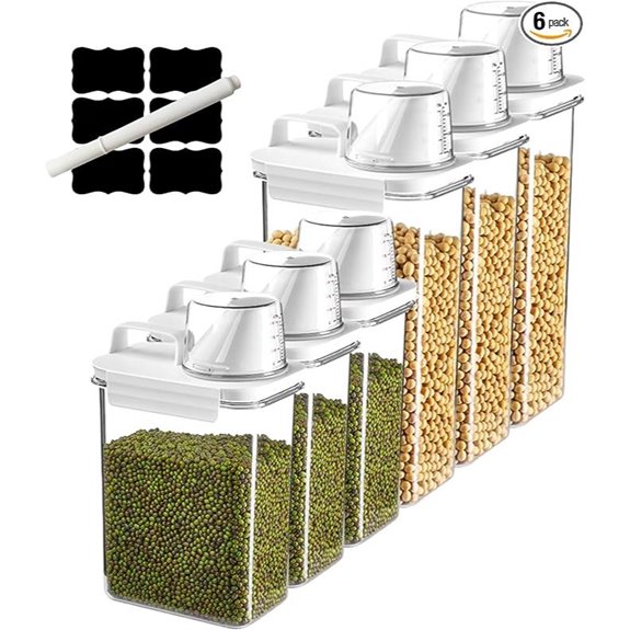 Air Tight Cereal & Food Storage Container Set
