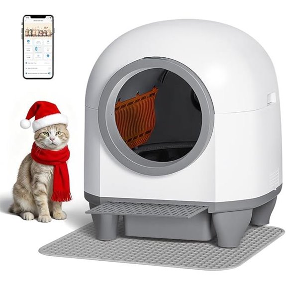 GUNJI Self-Cleaning Cat Litter Box with App Control