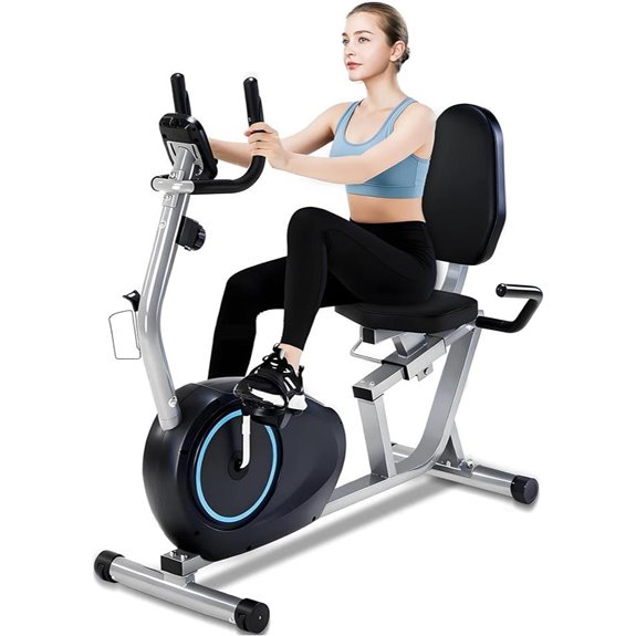 Recumbent Exercise Bike for Seniors with LCD Monitor