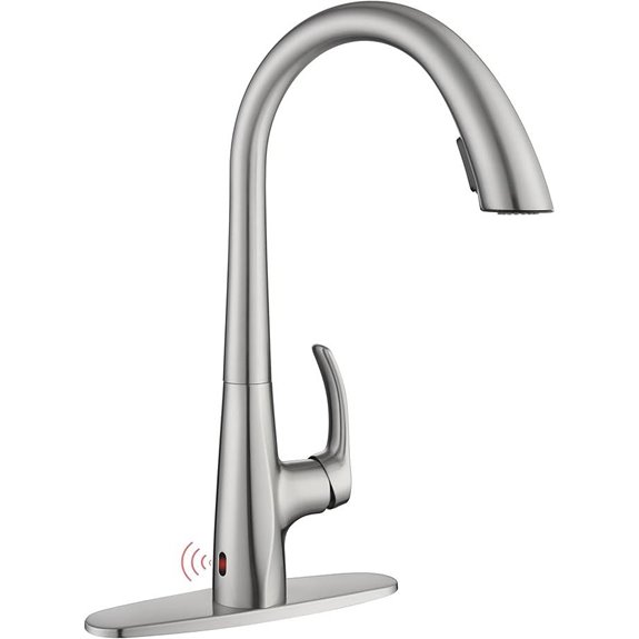 Touchless Kitchen Faucet with Motion Sensor and Sprayer