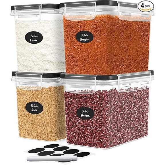 DWËLLZA Kitchen Food Storage Containers Set of 4