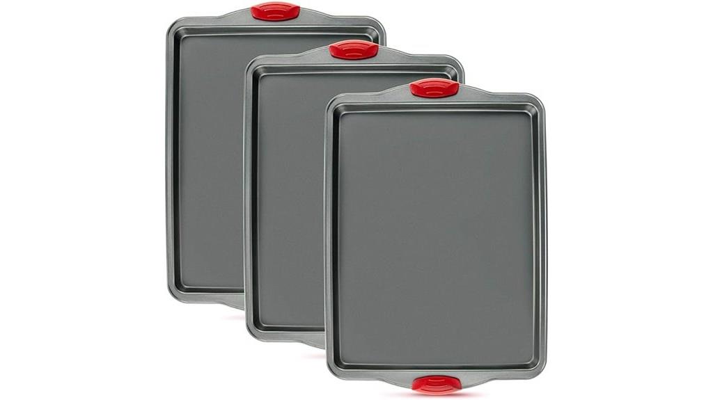 set of three nonstick pans