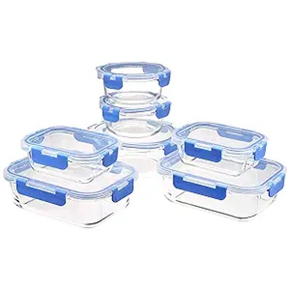 Amazon Basics Glass Food Storage Containers (7-Piece Set)