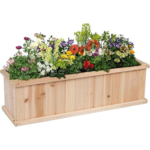 Shine Company Cedar Raised Garden Bed 40