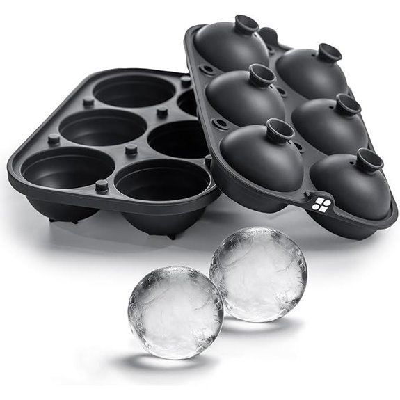 Glacio Silicone Ice Cube & Sphere Molds with Funnel