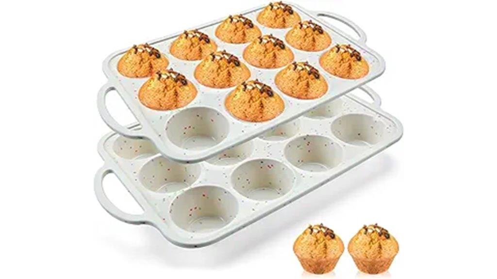 silicone muffin baking pan