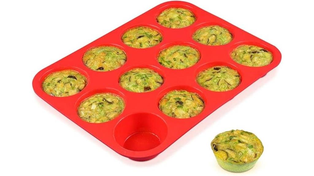 silicone muffin pan 12 cup