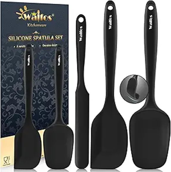 Walfos Silicone Spatula Set of 5 High Heat Safe