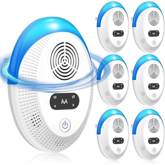 Ultrasonic Pest Repeller 6-Pack for Home and Office
