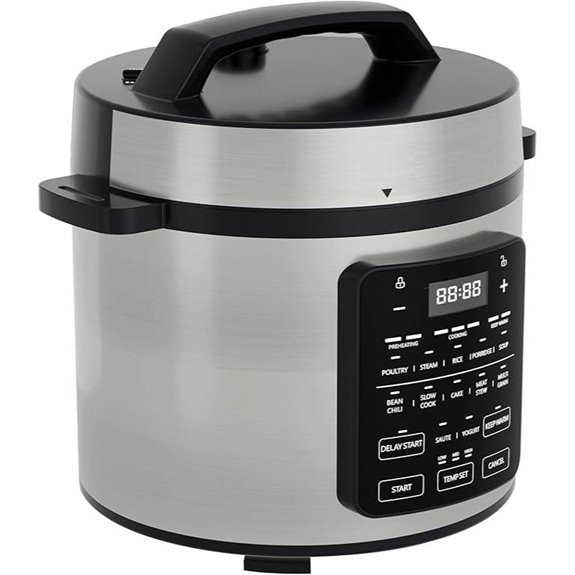 OLIXIS 6-Quart Electric Pressure Cooker with 12 Functions