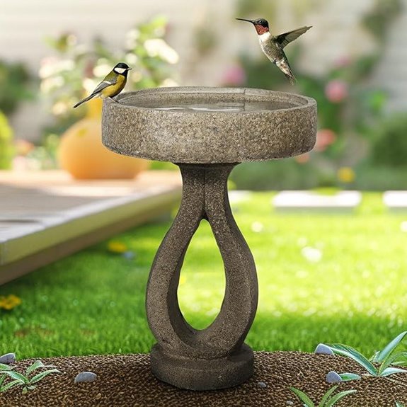 skyfire 21 8 inch concrete bird bath