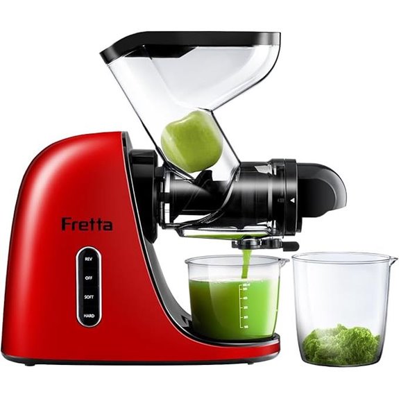 Fretta Slow Masticating Juicer with Large Feed Chute