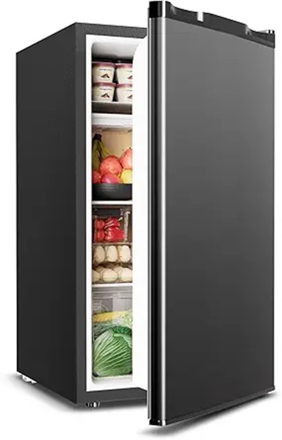 Mini Fridge with Freezer 3.2 Cu.Ft Black
