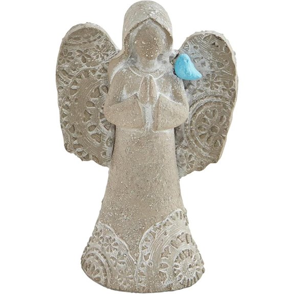 small concrete garden angel