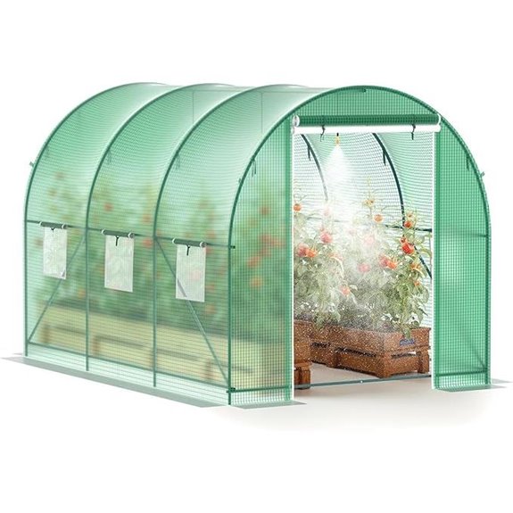 10’x7’ Greenhouse with Ventilation and Zippered Door
