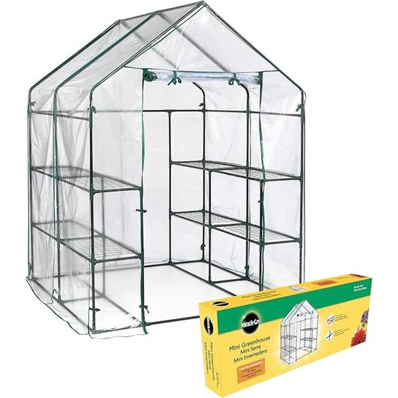 Miracle-GRO Mini Outdoor Greenhouse with Shelves
