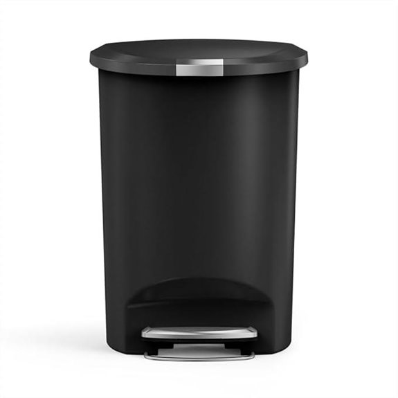 Simplehuman 13-Gallon Semi-Round Kitchen Trash Can