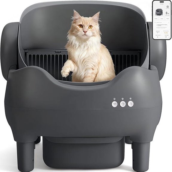 Self-Cleaning Cat Litter Box with App Control