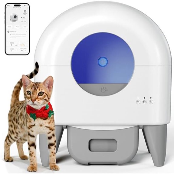 Automatic Cat Litter Box with App & Safety Sensors