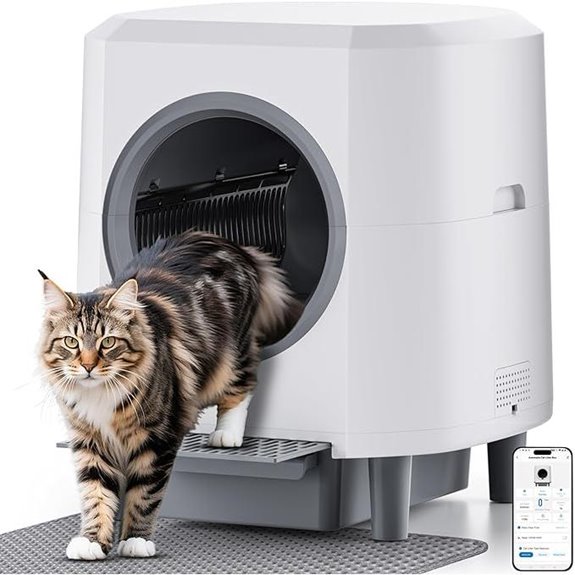 Ellenpent Self-Cleaning Litter Box with App & Sensor