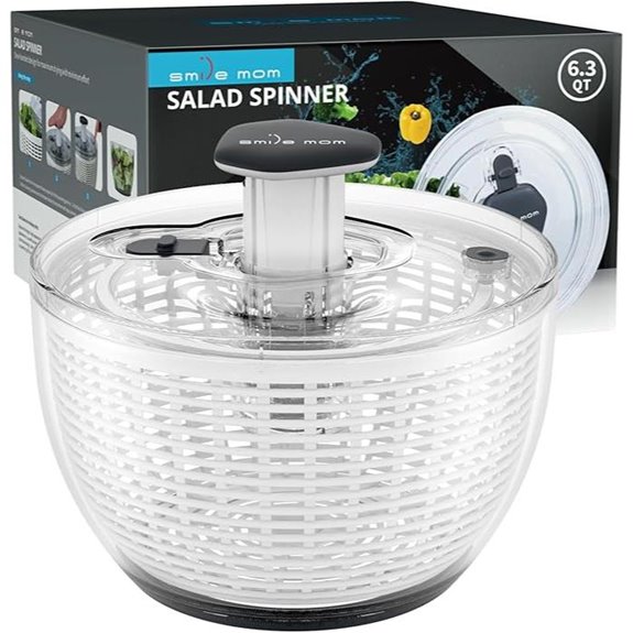 Smile Mom 6.3 Qt Salad Spinner for Vegetables