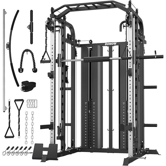 DONOW Smith Machine with Weight Stacks Home Gym