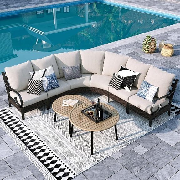 Sophia & William Outdoor Patio Conversation Set