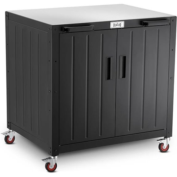 Outdoor Grill Cart with Storage and Stainless Top