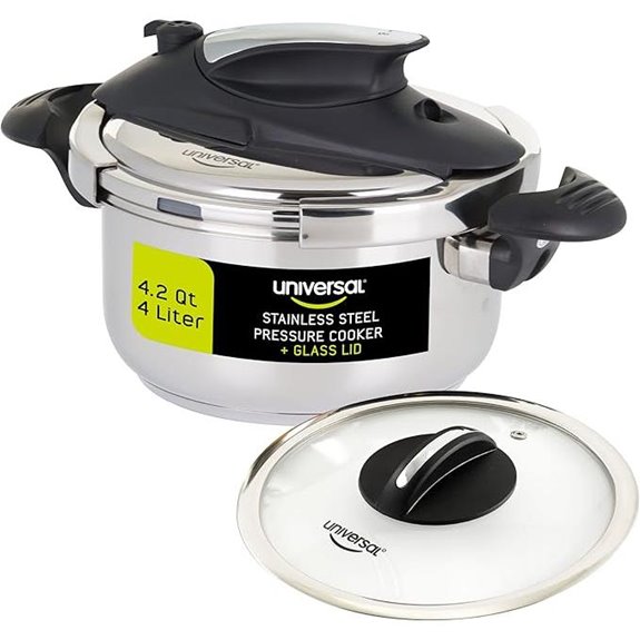 Universal 4.2 Quart Stainless Steel Pressure Cooker