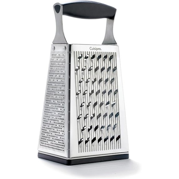 Cuisipro Stainless Steel 4-Sided Cheese Grater