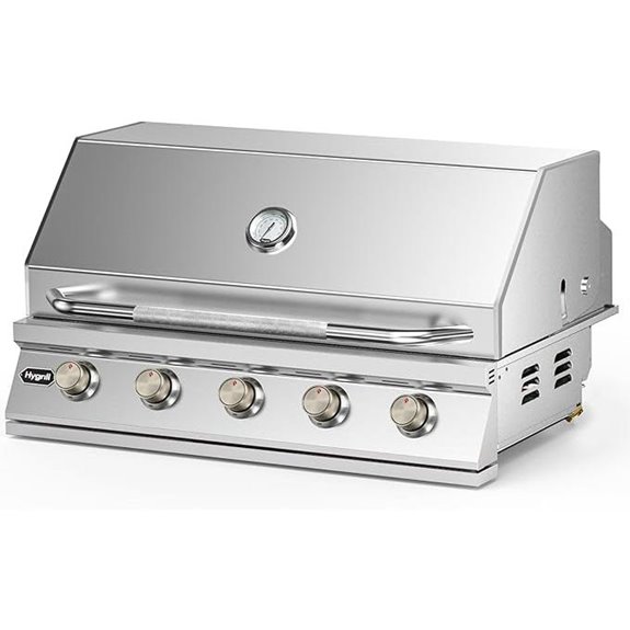 Hygrill 40-Inch Stainless Steel 5-Burner Built-In Grill
