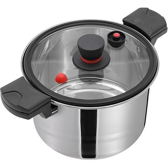 Stainless Steel 7L Pressure Cooker for Induction & Gas