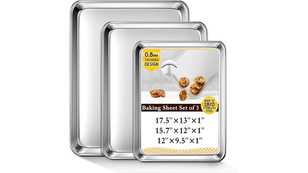 stainless steel baking sheets