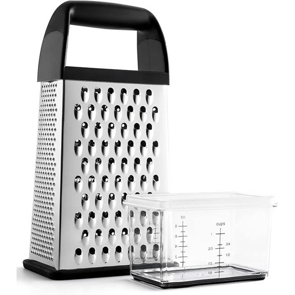 Urbanstrive Stainless Steel Cheese Grater with Container