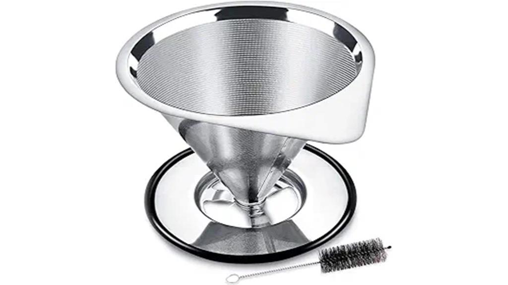stainless steel coffee dripper