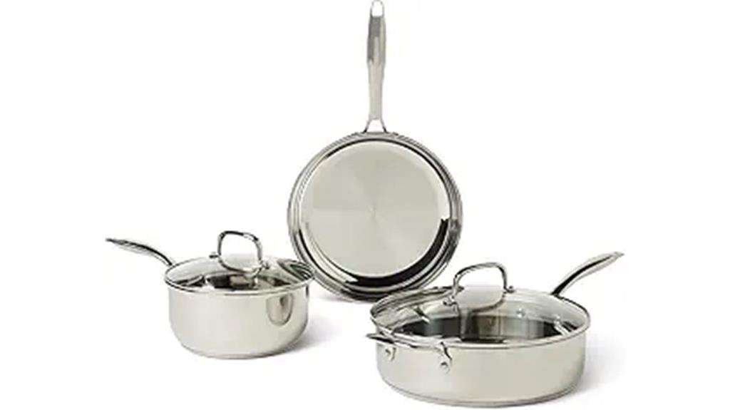 stainless steel cookware set