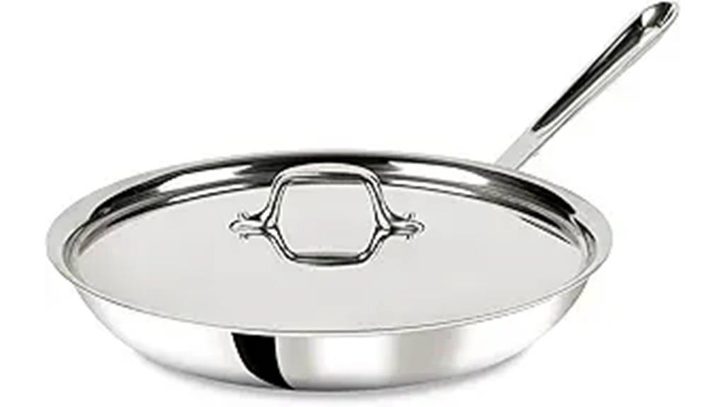 stainless steel frying pan