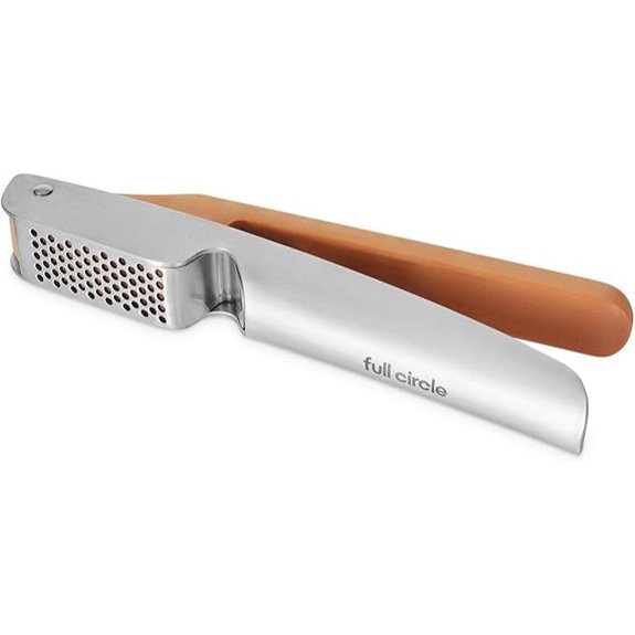 Full Circle Stainless Steel Garlic Press
