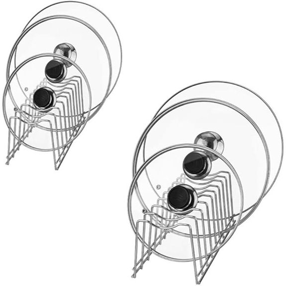 Stainless Steel Pot Lid Organizer (2-Pack)