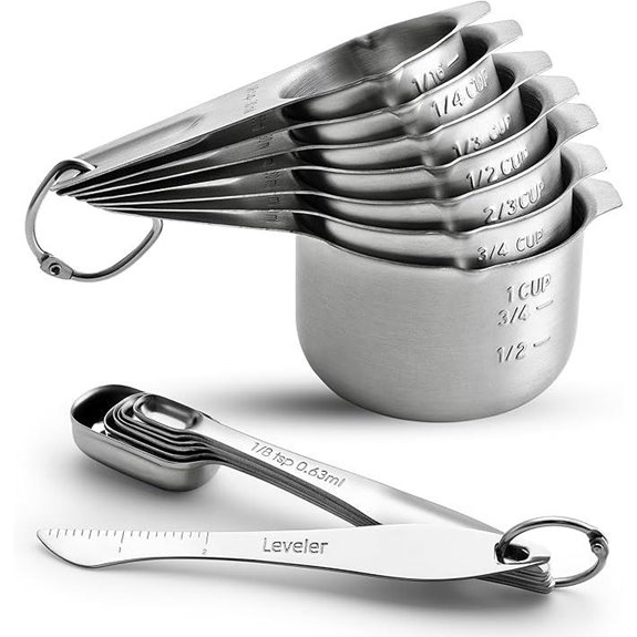 Spring Chef Stainless Steel Measuring Cups and Spoons Set