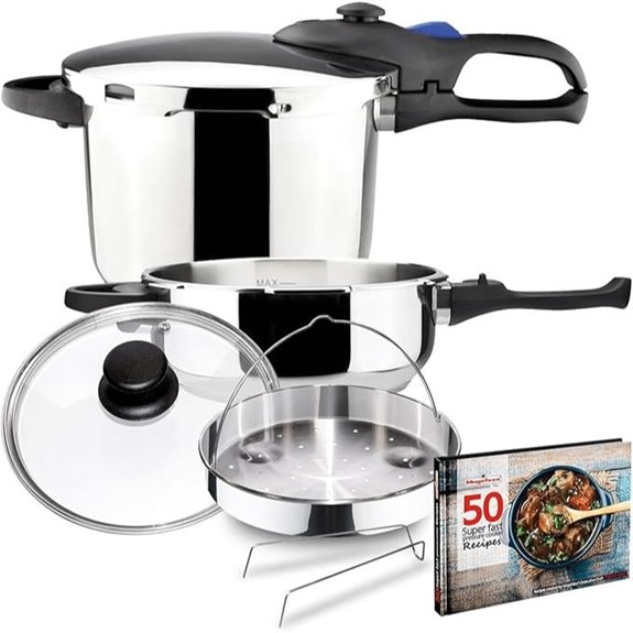 MAGEFESA Favorit Stainless Steel Pressure Cooker Set