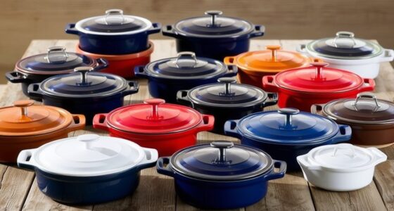 stylish lidded casseroles