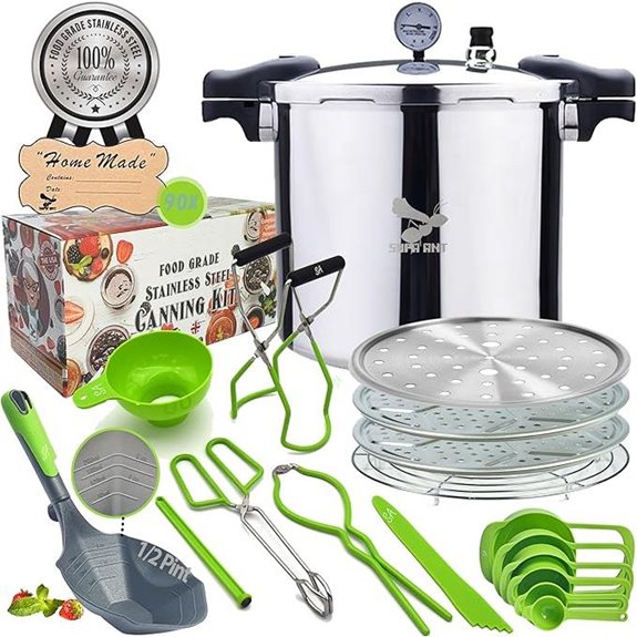 Supa Ant 23 Qt Pressure Canner with Canning Kit