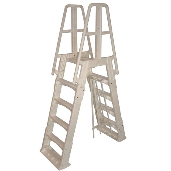 Blue Wave Premium A-Frame Above Ground Pool Ladder - Taupe