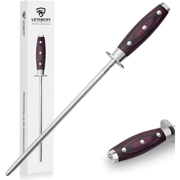 10-inch Pakkawood Handle Honing Steel