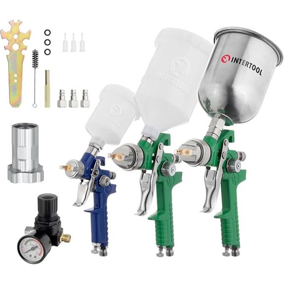 INTERTOOL HVLP Paint Spray Gun Set (3 pcs)