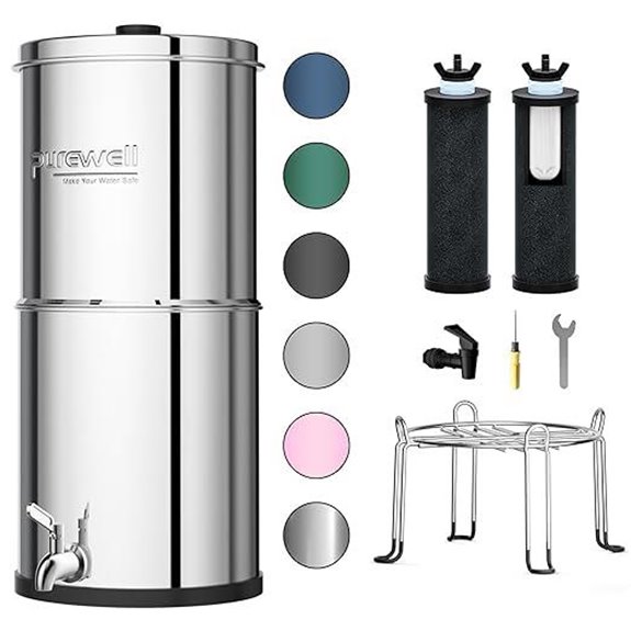 Purewell 3-Stage Countertop Water Filter System