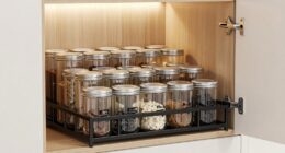 top cabinet spice storage