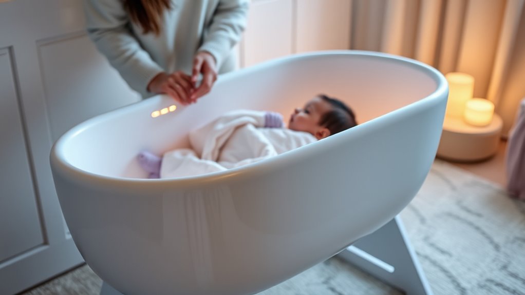 top cry detecting baby bassinet