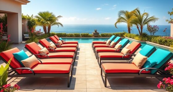 top cushioned outdoor loungers